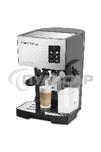 Кофеварка рожковая Zigmund & Shtain ZCM-887 черный/стальной, исп. кофе - молотый, 1.4 л. 1500 Вт, 20 бар