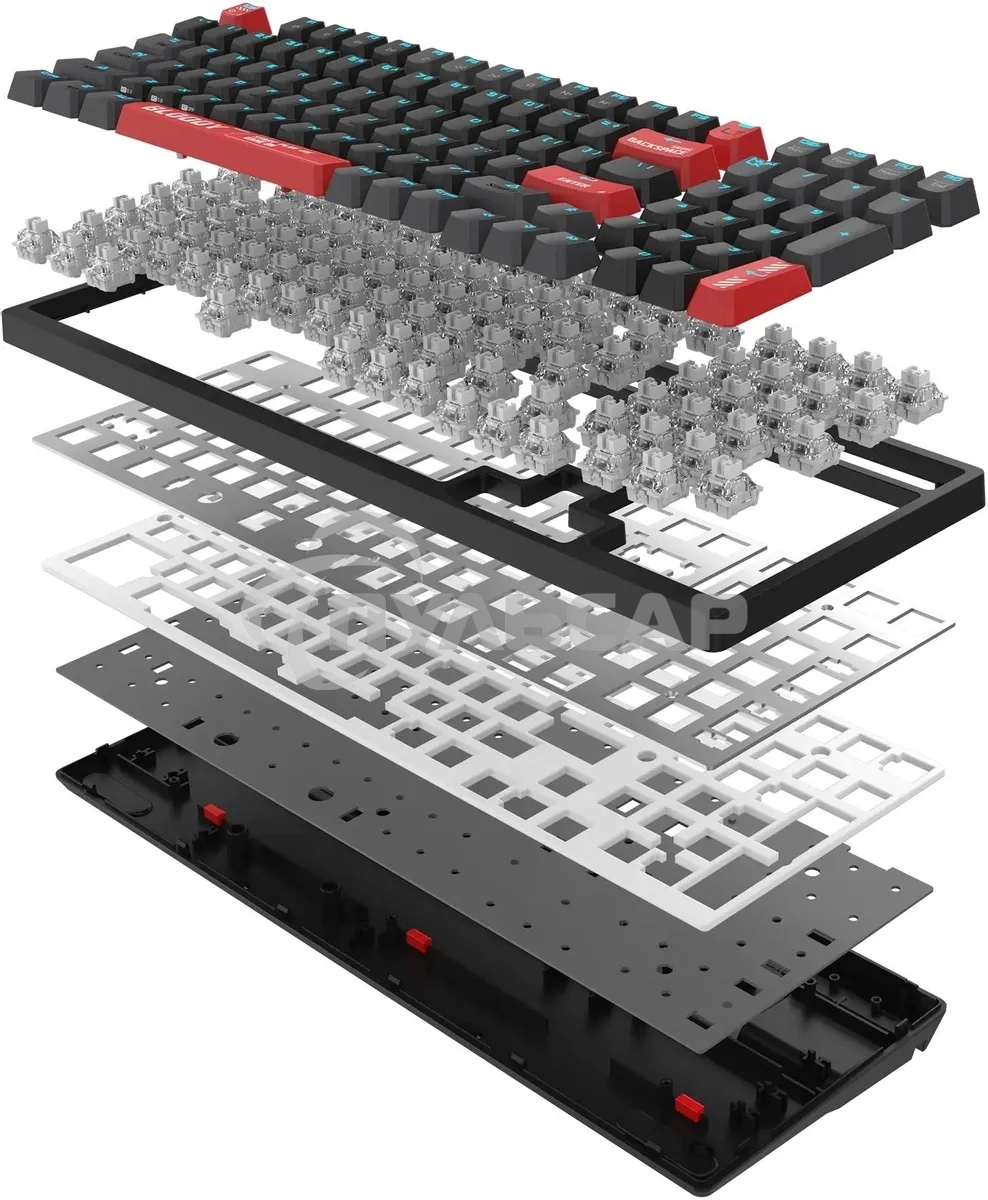 Клавиатура проводная A4Tech Bloody AT98 USB черный/красный
