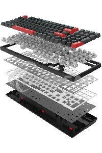 Клавиатура проводная A4Tech Bloody AT98 USB черный/красный
