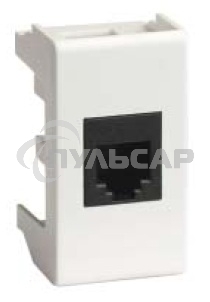 Розетка компьютерная DKC Viva 45048 RJ-45 кат.5Е, экранированная, 8P8C, Hyperline, Dual IDC, белая, 1 модуль