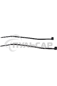 Нейлоновые стяжки FORTISFLEX КСС 3х100 черный 100 штук 49406