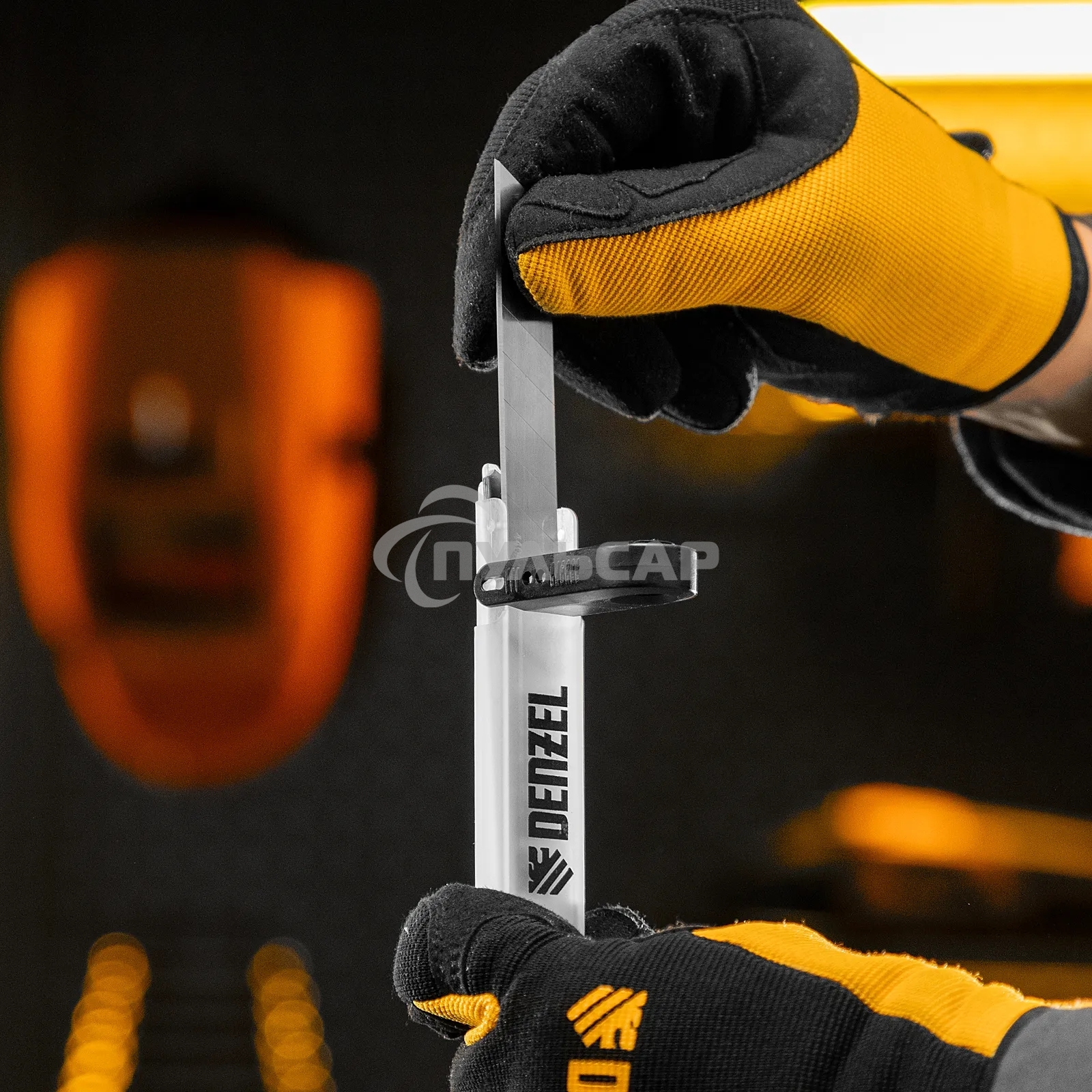 Лезвия Denzel 18 мм, нерж. сталь 440, 0,5 мм, 5 штук