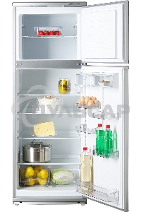 Холодильник Atlant МХМ-2835-08 серебристый двухкамерный 202/70л морозилка сверху