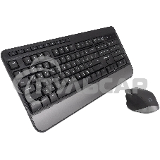 Комплект клавиатура + мышь Оклик S290W клав:черный мышь:черный USB беспроводная Multimedia (351701)