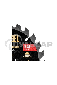 Пильный диск по дереву Denzel ф190 х 30 мм, 24 зубьев 733397