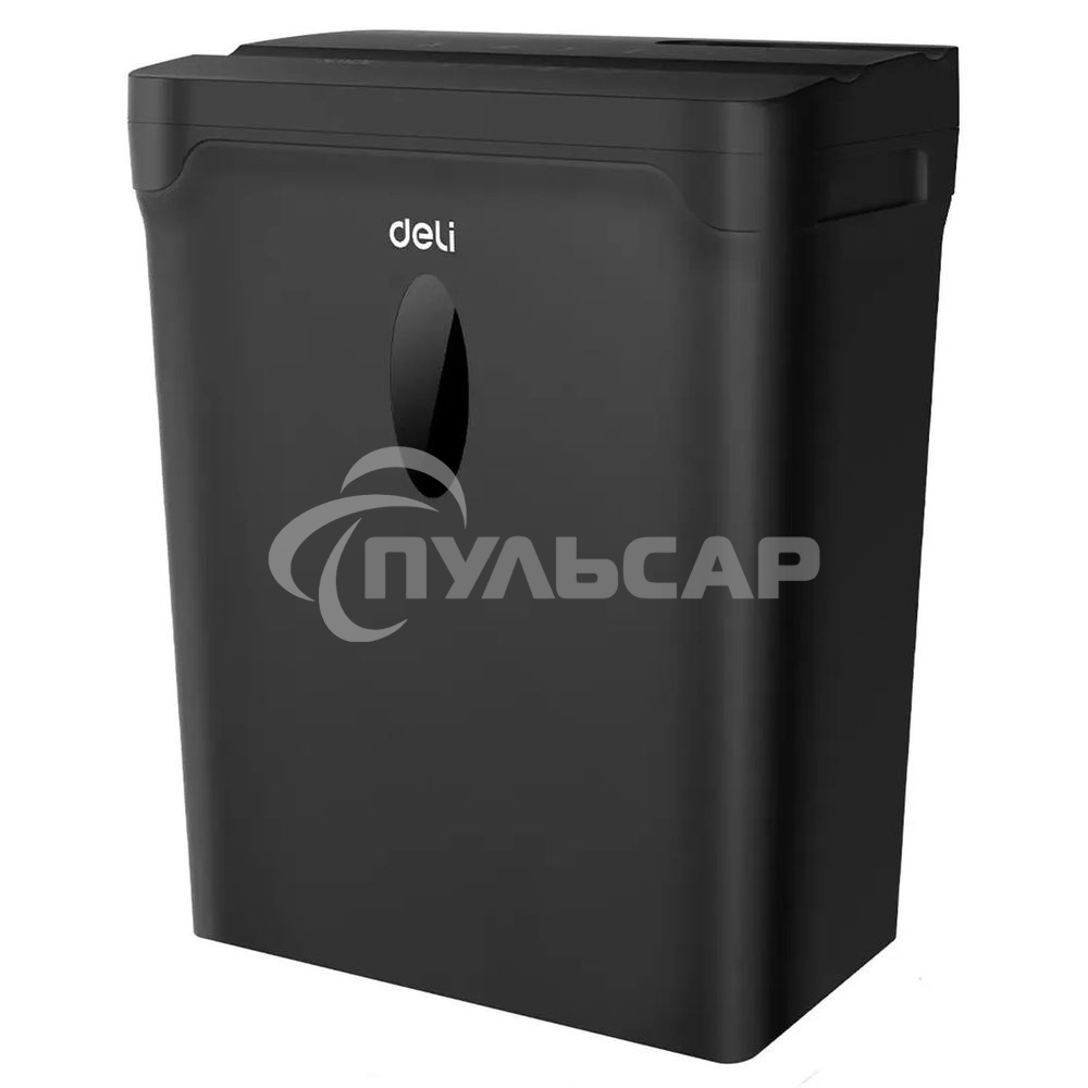 Шредер Deli ET014 черный с автоподачей (секр.P-4) фрагменты 5лист. 10лтр. пл.карты