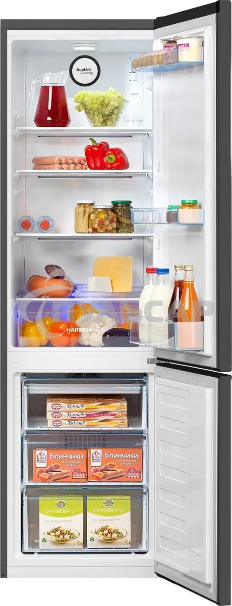 Холодильник Beko B3R0CNK312HG серый двухкамерный 200/76л морозилка снизу, No Frost