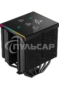 Кулер для процессора DEEPCOOL AK620 DIGITAL PRO черный, 120 мм, алюминий/медь, 1750 об/мин, 25 дБ, 4 pin, 260 Вт, 163 мм