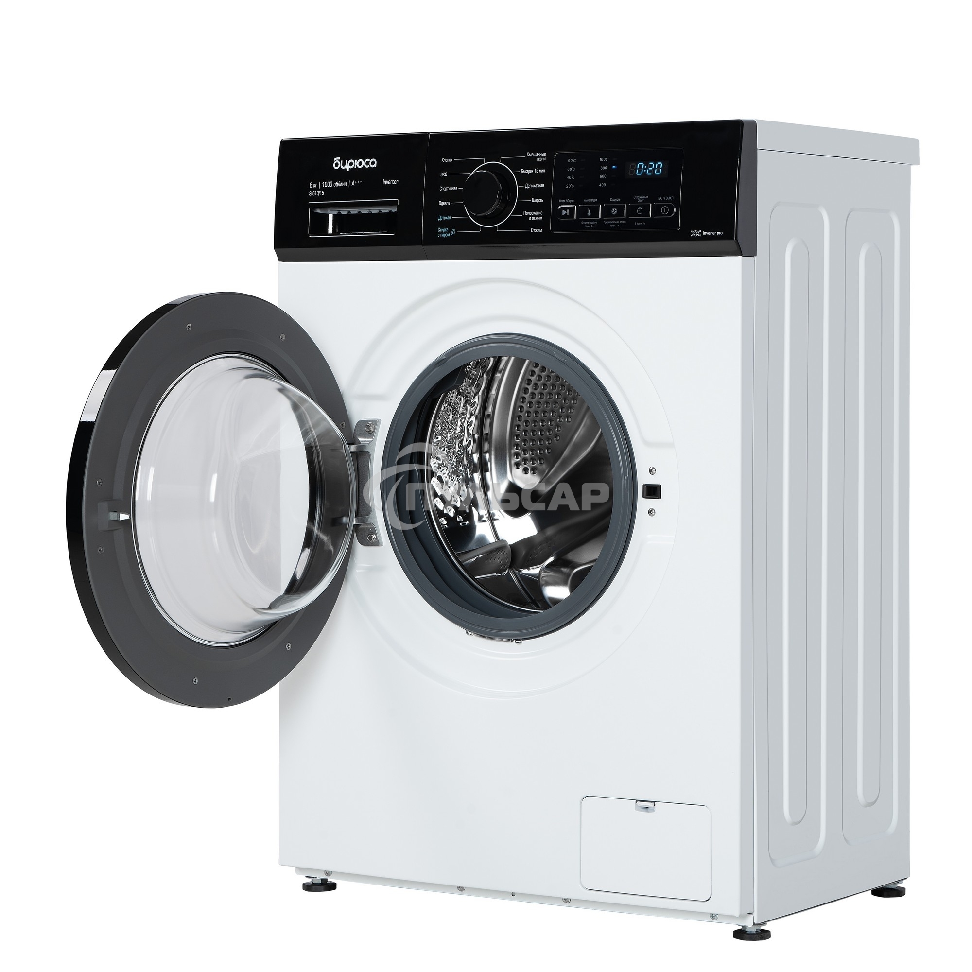 Стиральная машина Бирюса WM-SL610/15 белый, загрузка фронтальная 6 кг, 1000 об/мин, класс А++