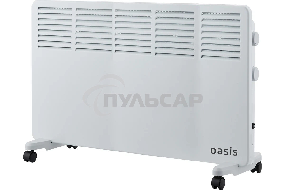 Конвектор Oasis VK-20 белый, 2000 Вт, 25 м2, термостат