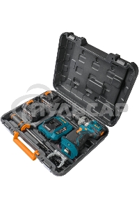 Дрель-шуруповерт Bort BAB-21Ix2Li-XDK, Аккумуляторная, 18В, 2 АКБ, Ударная