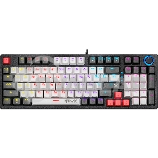 Клавиатура проводная Defender Hawk GK-418, USB, черный/белый