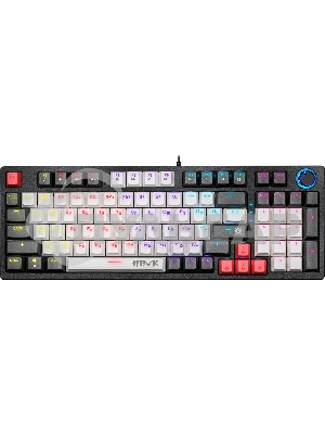 Клавиатура проводная Defender Hawk GK-418, USB, черный/белый