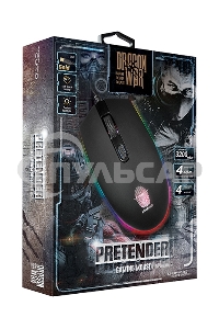 Мышь проводная Qumo Pretender M53 черный, 3200 dpi, USB, кнопки - 4