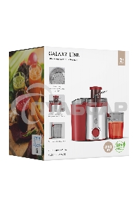 Соковыжималка центробежная Galaxy Line GL 0816 850Вт рез.сок.:550мл. красный/серебристый