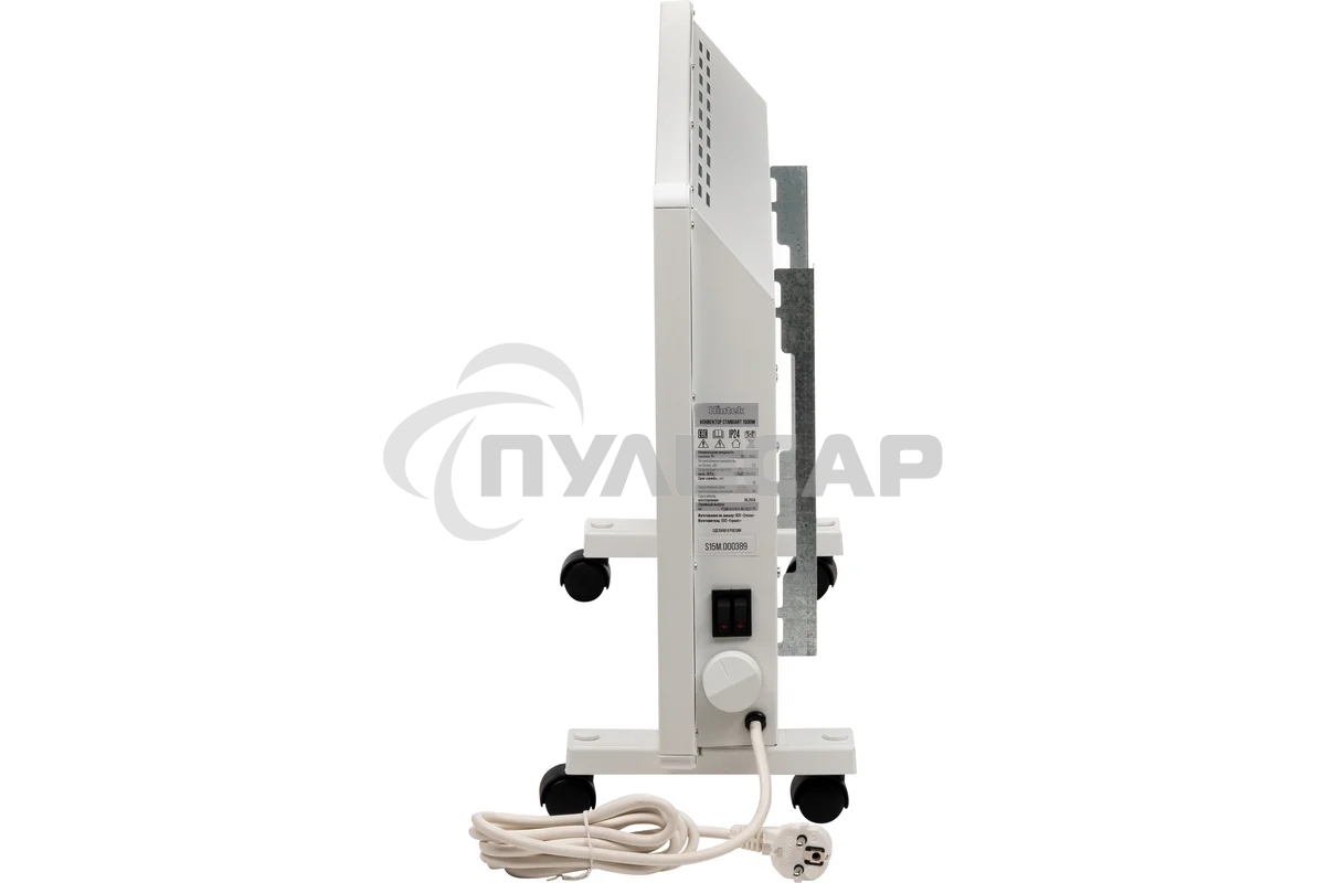 Конвектор HINTEK Standart 1500 04.05.01.214596 белый, 1500 Вт, 25 м2, термостат