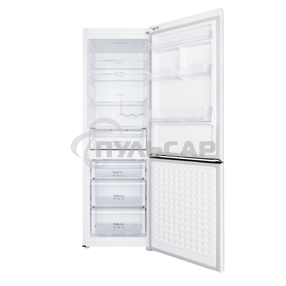 Холодильник-морозильник Maunfeld MFF187NFIW10 с инвертором белый двухкамерный 232/98 л морозилка снизу, No Frost