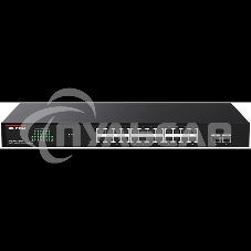 Коммутатор управляемый IP-COM G2226F, 24x1 Gbит/с, SFP 2x1 Gbит/с, черный