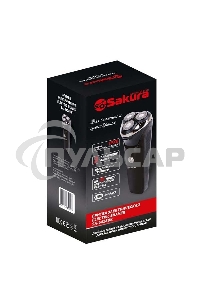 Электробритва SAKURA SA-5428BK 3гол, триммер, сух/влаж. бритье, черный