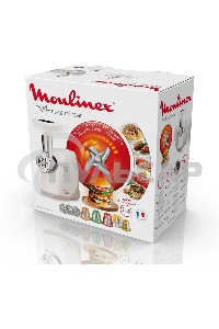 Мясорубка электрическая Moulinex ME476132 белый/бежевый, 2000 Вт