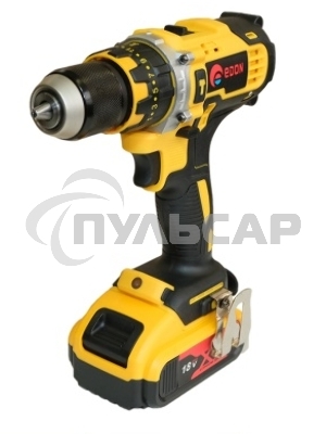 Дрель-шуруповерт Edon AD-18, Аккумуляторная, 18В, 2 АКБ, Кейс