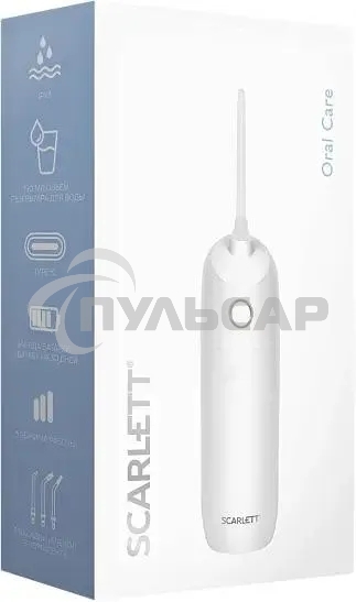 Ирригатор Scarlett SC-WF03 портатив. белый