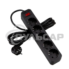 Сетевой фильтр СТАРТ  С/УД-Ф SP 5x5 ZVTS черный-- 20, серия BASIC