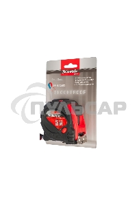 Рулетка Matrix status magnet 3 fixations 5мх25мм обрезиненный корпус зацеп с магнитом