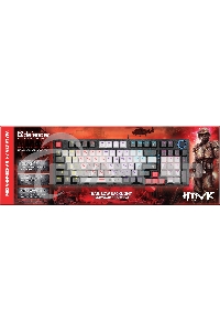 Клавиатура проводная Defender Hawk GK-418, USB, черный/белый