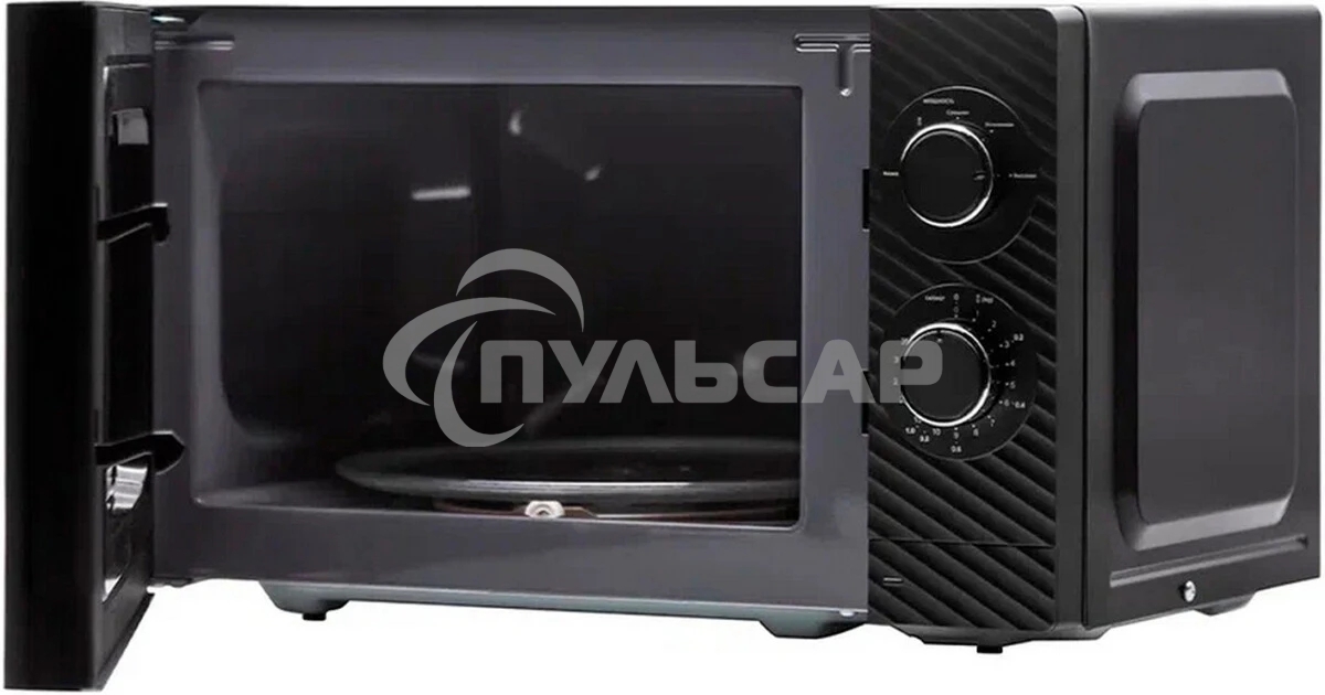 Микроволновая печь General Electronics 20L SOLO черная GE-MS120B 700W