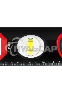 Уровень алюминиевый Matrix, усиленный, фрезерованный, 3 глазка, 2 комп. рукоятки, 600 мм