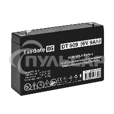 Аккумуляторная батарея ExeGate DT 609 (6V 9Ah, клеммы F2)