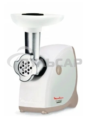 Мясорубка электрическая Moulinex ME476132 белый/бежевый, 2000 Вт