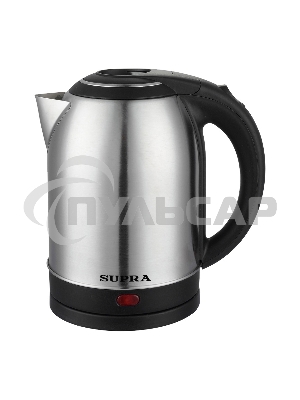 Чайник электрический Supra KES-2001 1.7л. 1500Вт серебристый/черный (корпус: нержавеющая сталь)