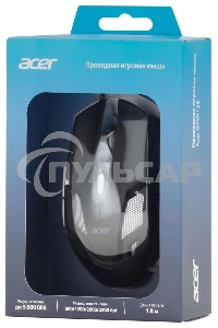 Мышь проводная Acer OMW125 черный оптическая (3200dpi) USB (6but)