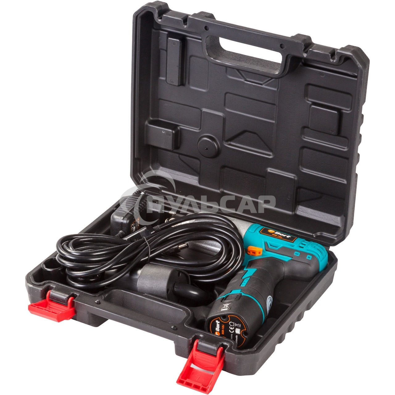 Гайковерт Bort BSR-12LI проводной автомобильный 93720636 12 В, 350 Нм, 3300 об/мин, 3,1 кг