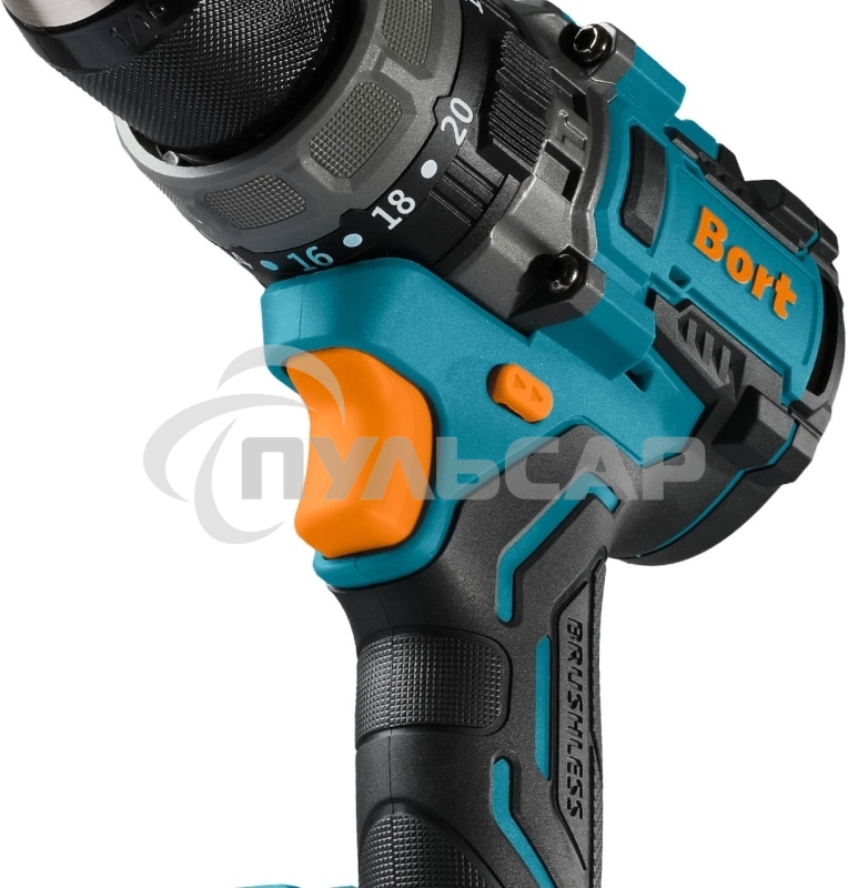 Дрель-шуруповерт Bort BAB-21Ix2Li-XDK, Аккумуляторная, 18В, 2 АКБ, Ударная