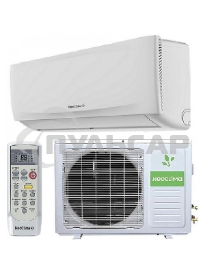 Кондиционер сплит-система Neoclima NS/NU-HAX28R 28000 BTU, 80 м², 37/48 дБ, охлаждение, обогрев, осушение, белый