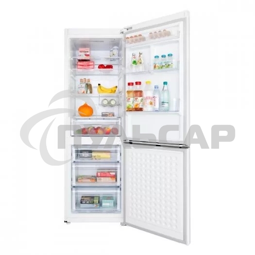 Холодильник-морозильник Maunfeld MFF187NFIW10 с инвертором белый двухкамерный 232/98 л морозилка снизу, No Frost