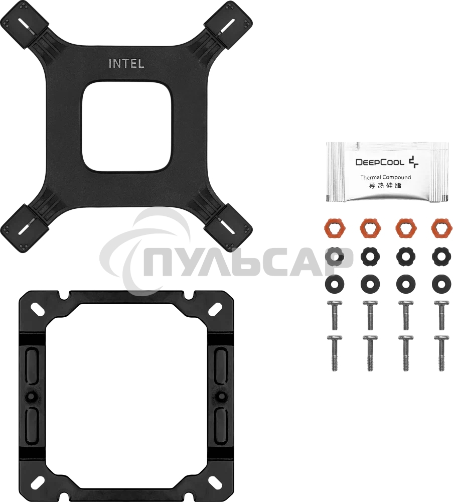 Кулер для процессора DEEPCOOL AG400 DIGITAL PLUS черный, 120 мм, алюминий/медь, 2100 об/мин, 31.6 дБ, 4 pin, 220 Вт, 152.7 мм