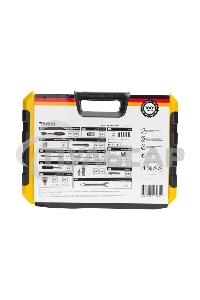 Набор инструментов KRANZ 1/2, 1/4, CrV, пластиковый кейс, 82 предмета