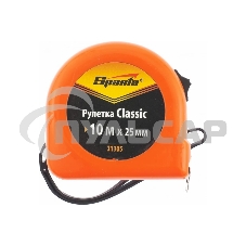 Рулетка Classic, 10 м х 25 мм, пластиковый корпус Sparta