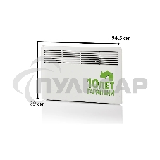 Конвектор ENSTO FinnHeat EPHBM05PR белый, 500 Вт, 8 м2, термостат