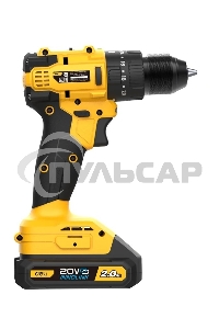 Дрель-шуруповерт Deli DC150, Аккумуляторная, 20В, 2 АКБ, Ударная, Сумка