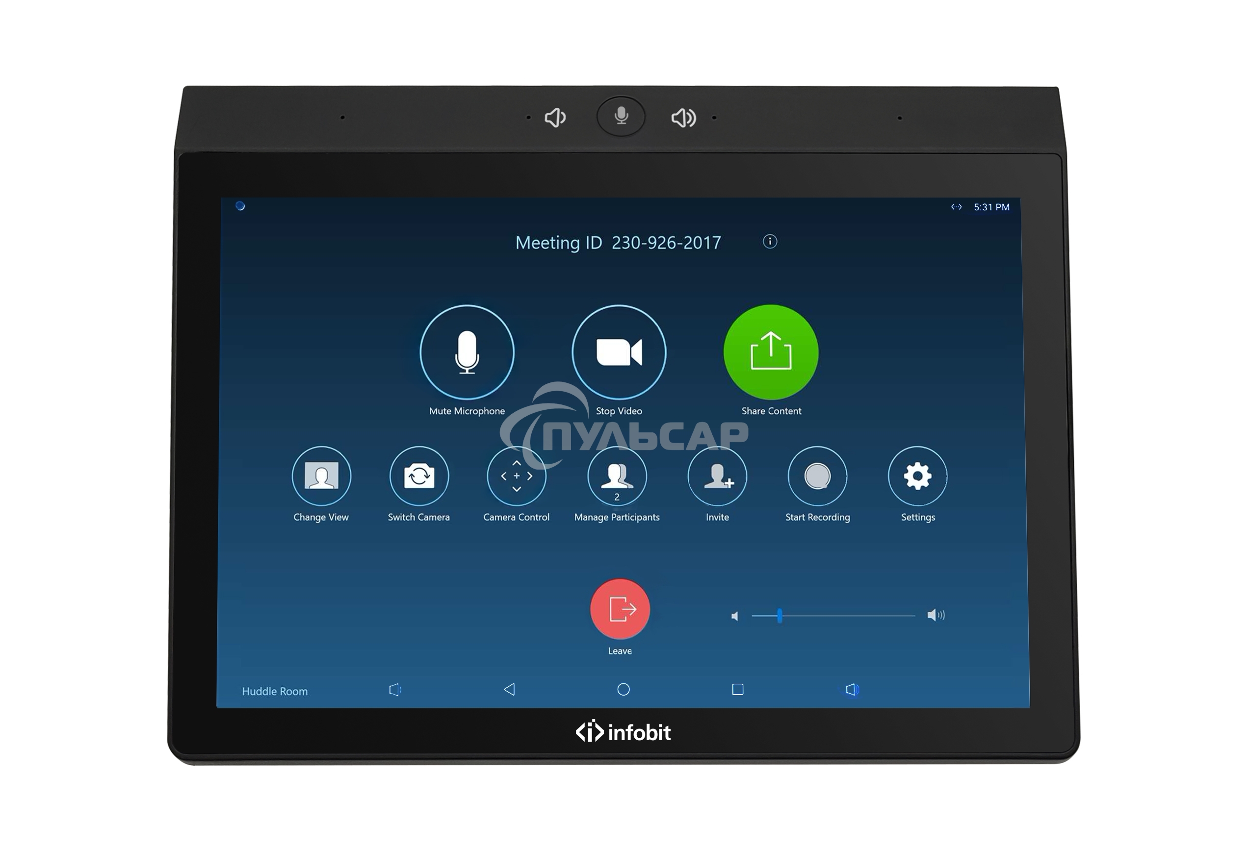 Спикерфон Infobit [iSpeaker CM800] Универсальный спикерфон и контроллер UC с поддержкой Zoom Room.