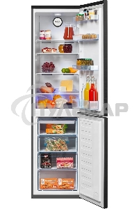 Холодильник Beko B3R0CNK332HXBR черный сапфир двухкамерный 200/100л морозилка снизу, No Frost