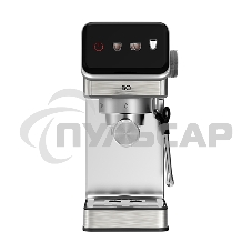 Кофеварка рожковая BQ CM7003 серебристый, исп. кофе - молотый, 1,2 л, 1350 Вт, 20 бар