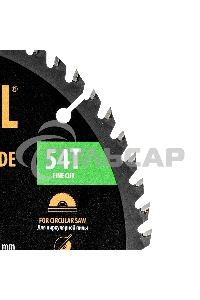 Пильный диск по дереву Denzel ф180 х 20 мм, 54зубьев 733297