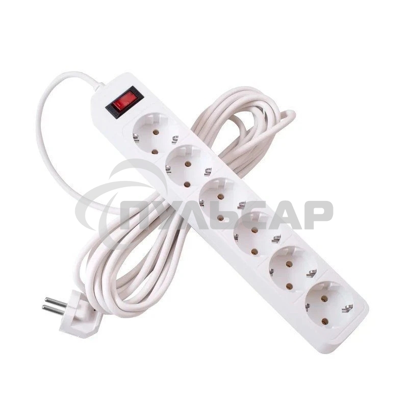 Сетевой фильтр СТАРТ  С/УД-Ф SP 6x1 ZVTS белый-- 20, серия BASIC