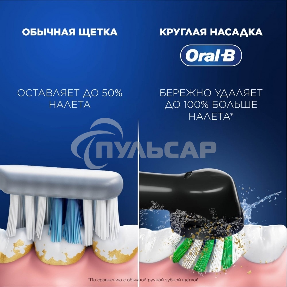 Зубная щетка электрическая Oral-B Vitality Pro черный с бритвой мужской Gillette Fusion 5 Proglide черный